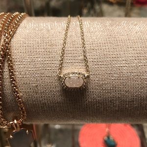 Kendra Scott diamond and silver necklace